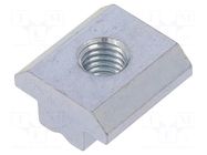 Nut; for profiles; Width of the groove: 10mm; steel; zinc; T-slot FATH