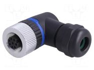 Connector: M12; plug; PIN: 8; female; A code-DeviceNet / CANopen BULGIN