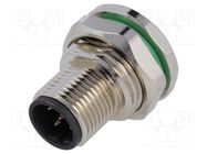 Socket; M12; PIN: 5; male; B code-Profibus; THT; IP67; 60V; 4A BULGIN