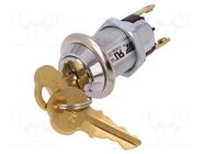Switch: key switch; Stabl.pos: 1; Switch.method: OFF-(ON); 90° NINIGI