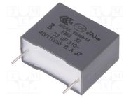 Capacitor: polypropylene; X2; F863; 0.33uF; 18x14.5x8.5mm; THT KEMET