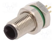 Connector: M5; socket; male; THT; PIN: 3; IP67; 60V; 1A BULGIN