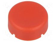 Button; round; red; polyamide; Ø17mm Marquardt