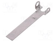 Straight lever; 19.8mm; stainless steel Marquardt