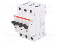 Circuit breaker; 230/400VAC; Inom: 6A; Poles: 3; Charact: B; 6kA ABB