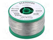 Soldering wire; tin; Sn95Ag4Cu1; 0.5mm; 0.25kg; lead free; reel STANNOL