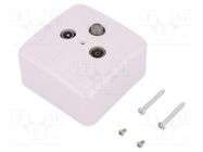 Plug/socket; coaxial 9.5mm (IEC 169-2); surface-mounted; white LOGILINK