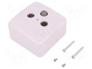 Connector: coaxial 9.5mm (IEC 169-2); plug/socket; white LOGILINK