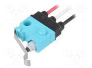 Microswitch SNAP ACTION; 0.1A/30VDC; with lever; SPDT; ON-(ON) PANASONIC