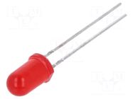 LED; 5mm; red; 3.6÷10mcd; 40°; Front: convex; 2VDC; No.of term: 2 ROHM SEMICONDUCTOR