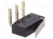Microswitch SNAP ACTION; 0.1A/30VDC; with lever; SPDT; ON-(ON) PANASONIC