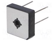 Bridge rectifier: single-phase; Urmax: 50V; If: 50A; Ifsm: 450A DC COMPONENTS