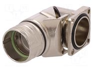 Enclosure for connectors: M23; ComLock,external thread; angled HARTING