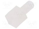 Screwed spacer sleeve; hexagonal; polyamide; M3; M3; 4mm FIX&FASTEN