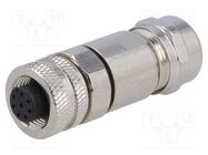 Connector: M12; plug; PIN: 8; female; A code-DeviceNet / CANopen 