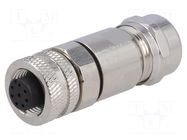 Connector: M12; plug; PIN: 8; female; A code-DeviceNet / CANopen BULGIN