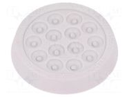 Multigate grommet; Ømount.hole: 32mm; light grey; Holes no: 14 HT HI TECH POLYMERS