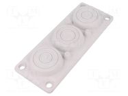 Multigate grommet; elastomer thermoplastic TPE; light grey HT HI TECH POLYMERS