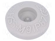 Grommet; Ømount.hole: 9mm; elastomer thermoplastic TPE; grey HT HI TECH POLYMERS