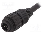 Connector: circular; plug; PIN: 7; male; cables; ECOMATE (C016) AMPHENOL