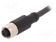 Connection lead; M12; PIN: 4; straight; 10m; plug; 250VAC; 4A; PUR LAPP