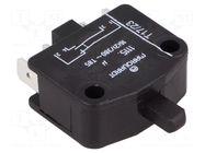 Switch: door; Pos: 2; SPST-NO + SPST-NC; 16A/400VAC; 1115; 6.5N Marquardt