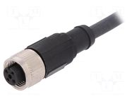 Connection lead; M12; PIN: 4; straight; 2m; plug; 250VAC; 4A; PUR LAPP