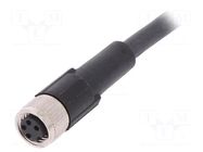 Cable: for sensors/automation; M8; PIN: 4; straight; 2m; plug; 60VAC LAPP