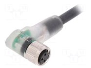 Cable: for sensors/automation; M8; PIN: 3; angled; 10m; plug; 60VAC LAPP