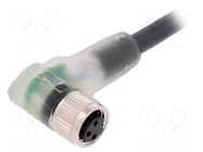 Cable: for sensors/automation; M8; PIN: 3; angled; 2m; plug; 60VDC LAPP