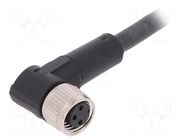 Cable: for sensors/automation; M8; PIN: 3; angled; 10m; plug; 60VAC LAPP