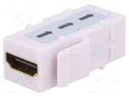 Coupler; socket; female x2; HDMI socket x2; repeater; gold-plated LOGILINK