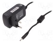 Power supply: switched-mode; 5VDC; 3A; 15W; Plug: straight QOLTEC