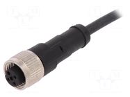 Cable: for sensors/automation; M12; PIN: 3; straight; 2m; plug; 4A LAPP