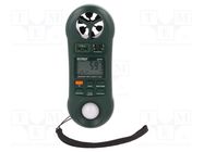 Thermoanemometer; 0÷50°C; 10÷95%RH; Range: 0÷1860Fc,0÷20000lx EXTECH