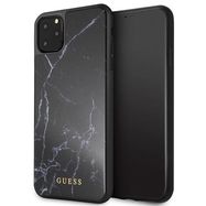 Guess GUHCN65HYMABK iPhone 11 Pro Max czarny/black Marble Glass, Guess