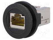 RJ45 socket; 22mm; Harmony XB5; -40÷70°C; Ø22mm; IP20; black SCHNEIDER ELECTRIC