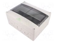 Enclosure: for modular components; IP55; grey; No.of mod: 12; AKe SPELSBERG
