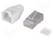 RJ45; plug; PIN: 8; Cat: 6; shielded,with protection; Layout: 8p8c LOGILINK