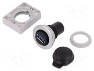 USB socket; 30mm; RMQ-Titan; Ø30.5mm; IP20; USB 3.0 A/A EATON ELECTRIC