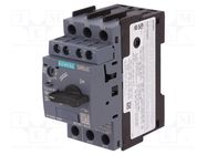 Motor breaker; 5.5kW; NO + NC; 220÷690VAC; for DIN rail mounting SIEMENS