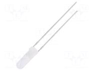 LED; green; 3mm; 500÷750mcd; 150°; Front: convex; 2.7÷3.4VDC OPTOSUPPLY