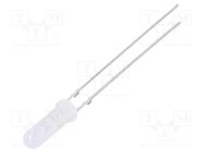 LED; 3mm; orange; 68÷100mcd; 150°; Front: convex; No.of term: 2 OPTOSUPPLY