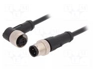 Cable: for sensors/automation; M12; PIN: 4; 2m; plug; 250VAC; 4A LAPP