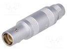 Connector: coaxial; 0S; plug; male; PIN: 1; soldering; for cable; 6A LEMO
