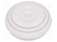 Grommet; stepped,with bulkhead; Ømount.hole: 23mm; SBS; grey; IP55 SCHNEIDER ELECTRIC