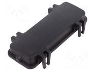 Protection cover; size 24B; Han® B; for double latch; black HARTING