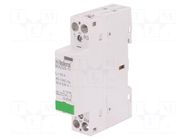 Contactor: 2-pole installation; 25A; 230VAC; NC + NO ISKRA