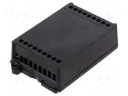 Enclosure: junction box; X: 44.5mm; Y: 87mm; Z: 25mm; black ITALTRONIC