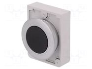 Switch: push-button; 30mm; Stabl.pos: 1; black; none; IP67; Ø30.5mm EATON ELECTRIC